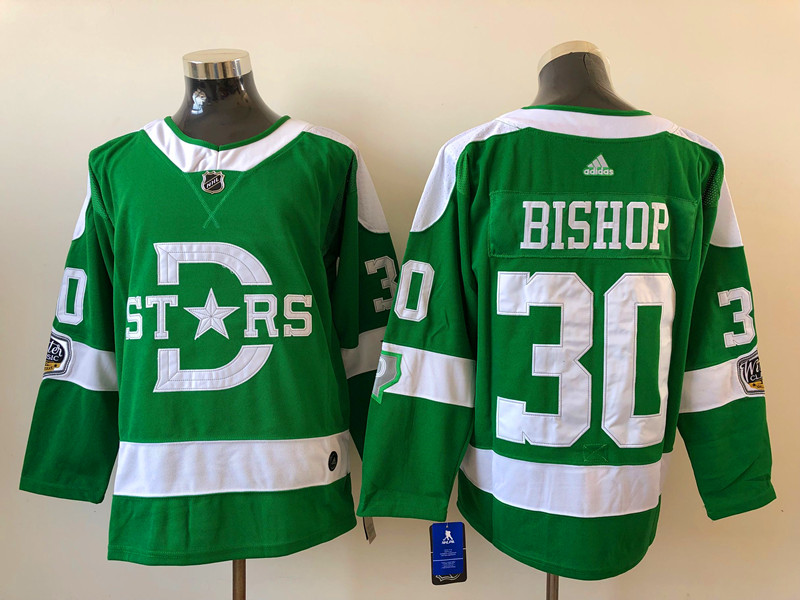 Men's Dallas Stars Ben Bishop #30 Green Breakaway Jersey